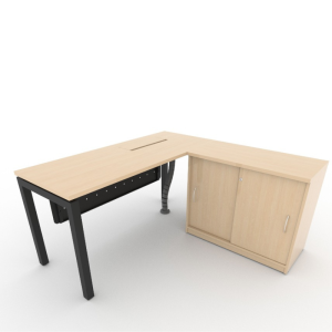 Keen Executive Desk with Cabinet